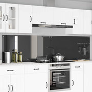Keuken spatbord 120x60 cm gehard glas donkergrijs