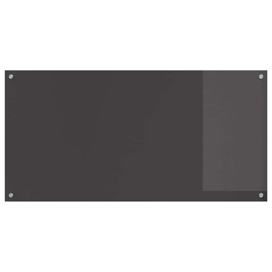 Keuken Achterwand 2 pcs Donkergrijs 120 x 60 cm gehard glas