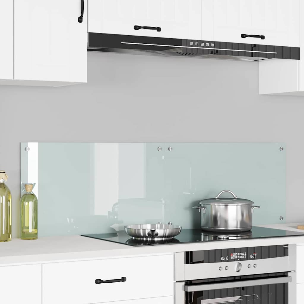Keuken Achterwand 2 pcs Wit 70 x 40 x 0,8 cm gehard glas