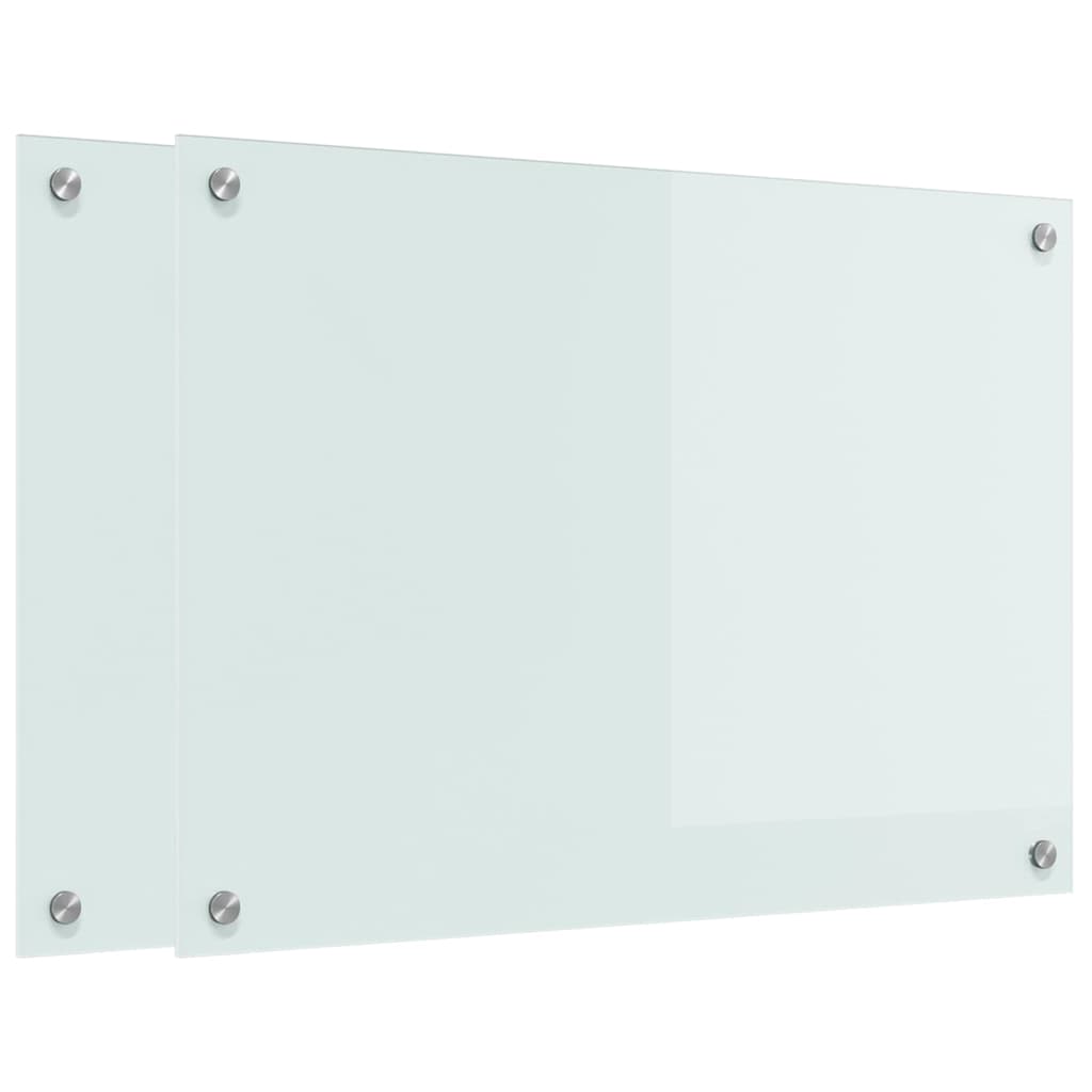 Keuken Achterwand Wit 70 x 50 x 0.8 cm gehard glas
