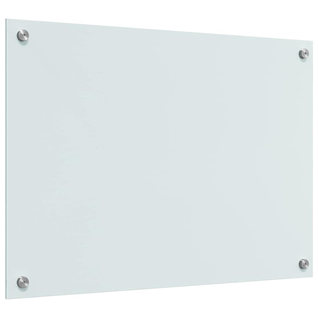 Keuken Achterwand Wit 70 x 50 x 0.8 cm gehard glas