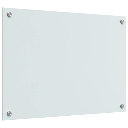 Keuken Achterwand Wit 70 x 50 x 0.8 cm gehard glas