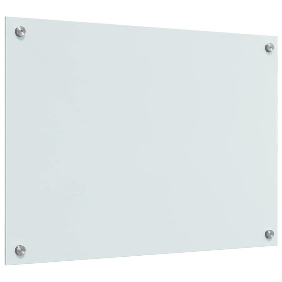 Keuken Achterwand Wit 70 x 50 x 0.8 cm gehard glas