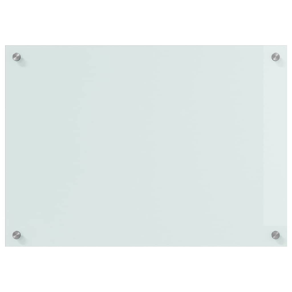 Keuken Achterwand Wit 70 x 50 x 0.8 cm gehard glas