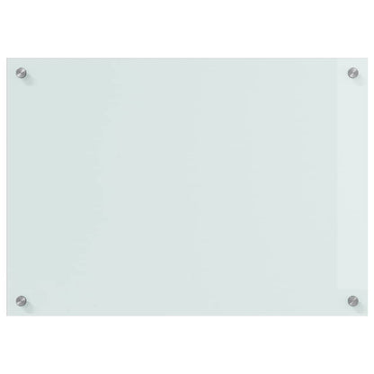 Keuken Achterwand Wit 70 x 50 x 0.8 cm gehard glas