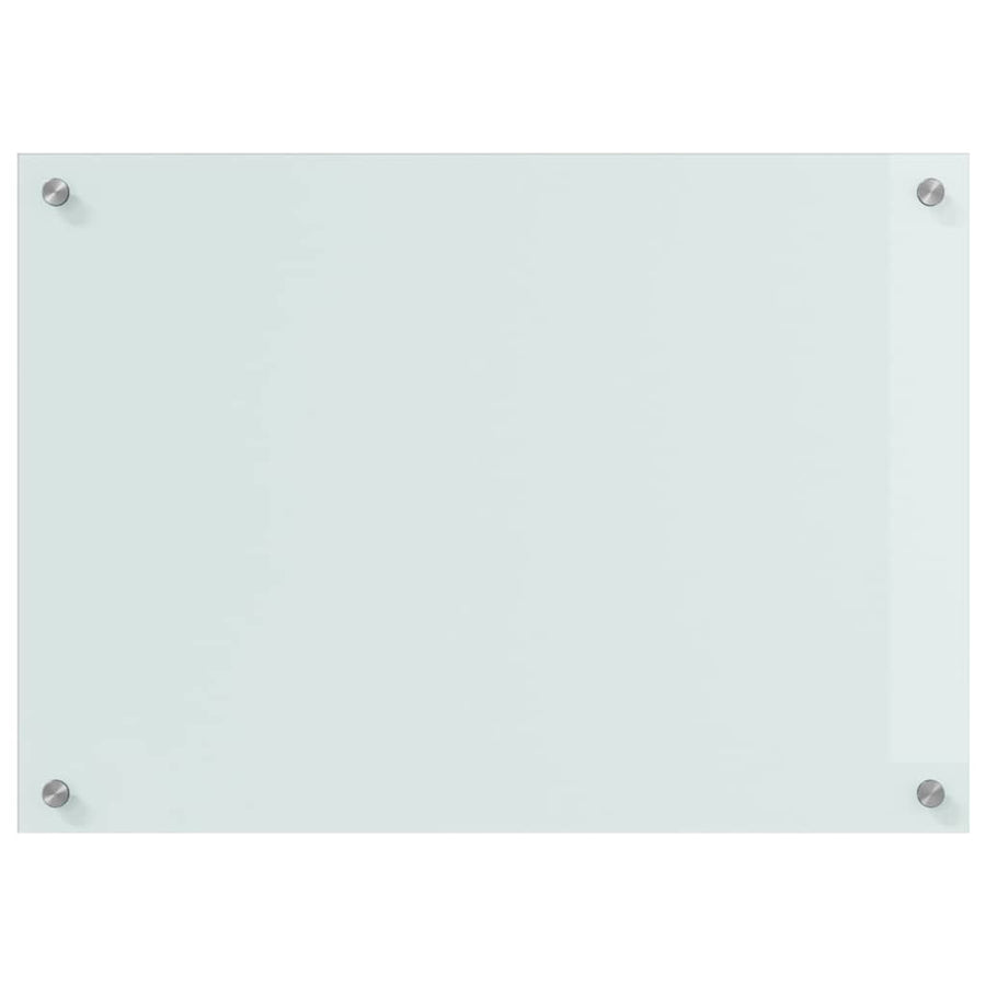 Keuken Achterwand Wit 70 x 50 x 0.8 cm gehard glas