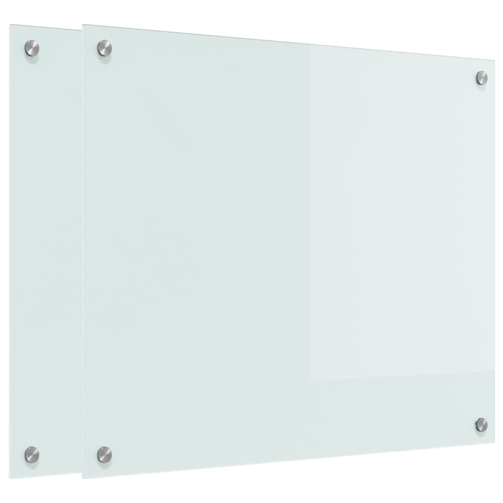 Keuken Achterwand Wit 70 x 60 x 0.8 cm gehard glas