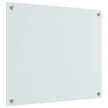 Keuken Achterwand Wit 70 x 60 x 0.8 cm gehard glas