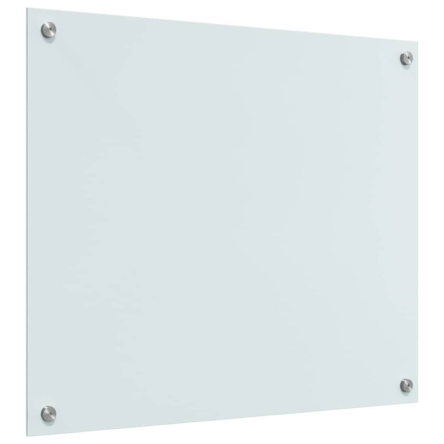 Keuken Achterwand Wit 70 x 60 x 0.8 cm gehard glas