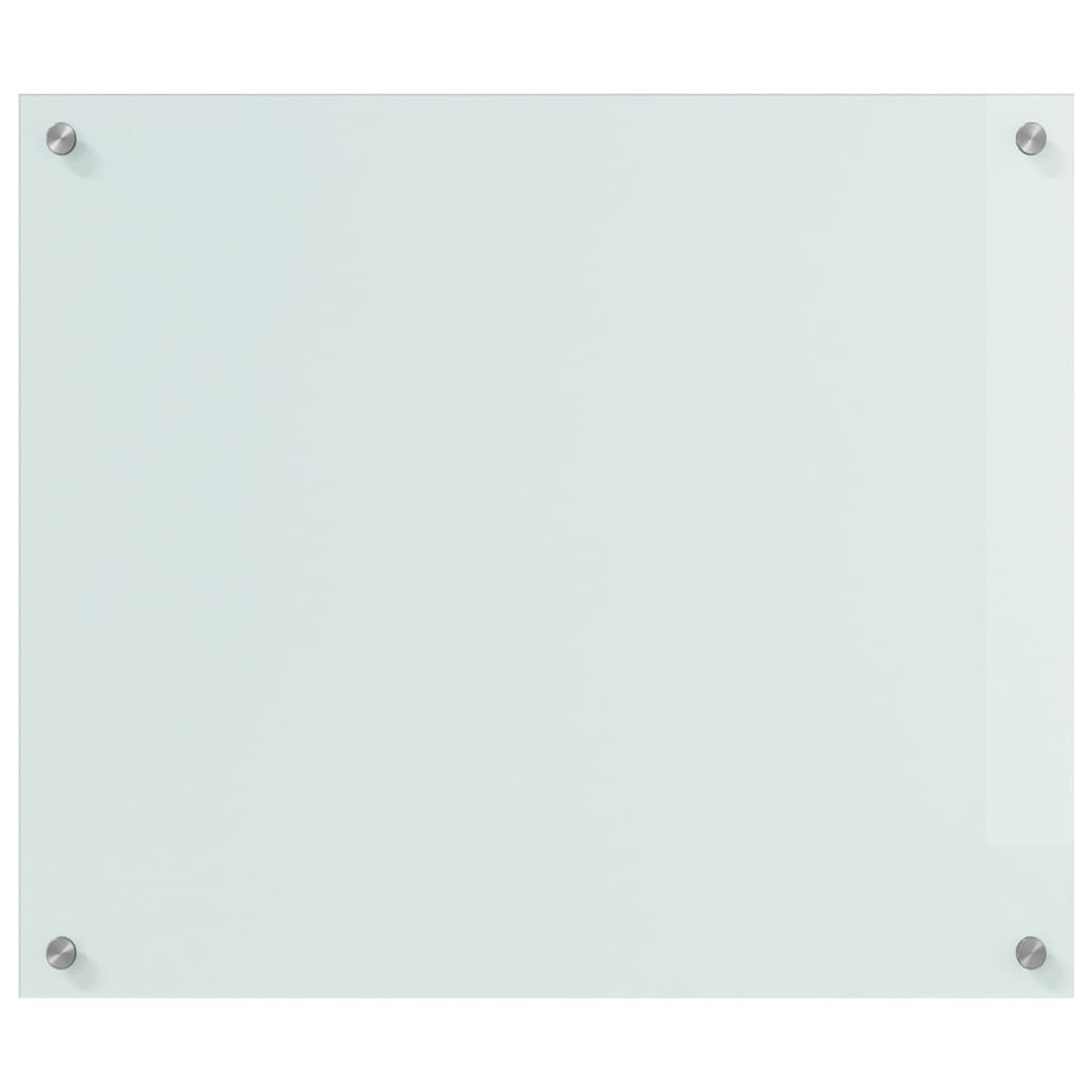 Keuken Achterwand Wit 70 x 60 x 0.8 cm gehard glas