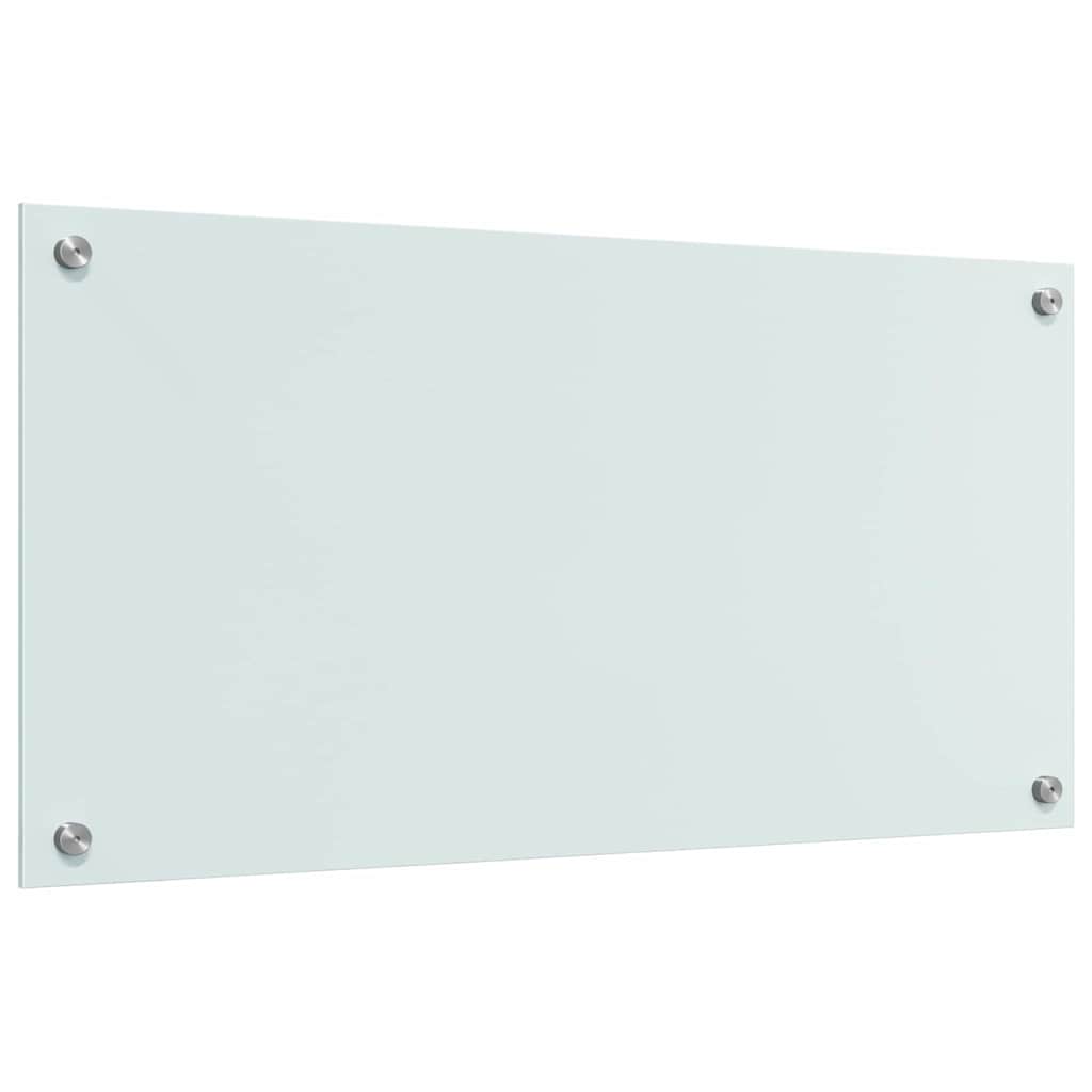 Keuken Achterwand Wit 80 x 40 x 0.8 cm gehard glas