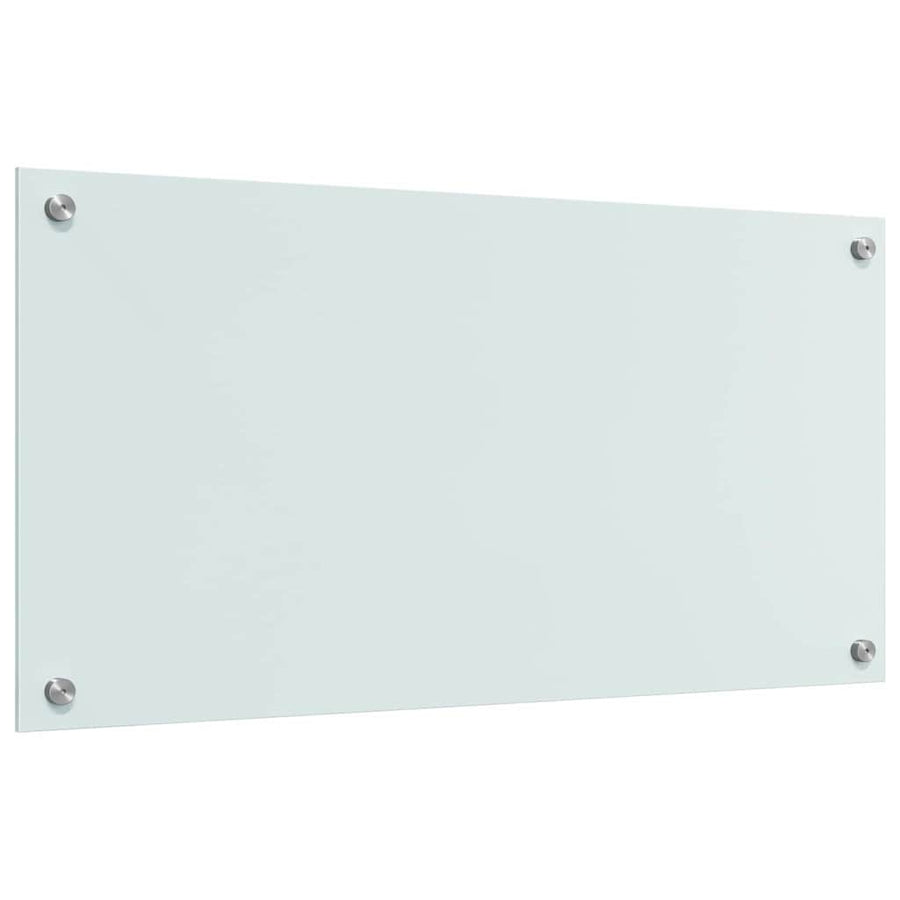 Keuken Achterwand Wit 80 x 40 x 0.8 cm gehard glas