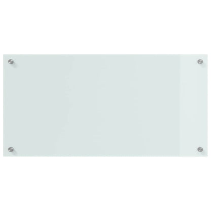 Keuken Achterwand Wit 80 x 40 x 0.8 cm gehard glas