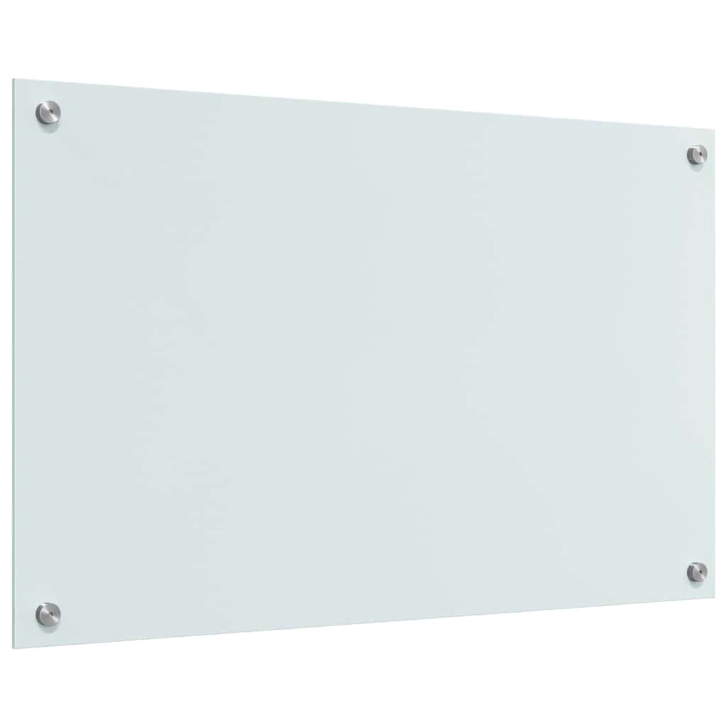 Keuken Achterwand Wit 80 x 50 x 0.8 cm gehard glas