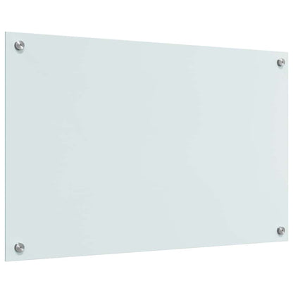 Keuken Achterwand Wit 80 x 50 x 0.8 cm gehard glas