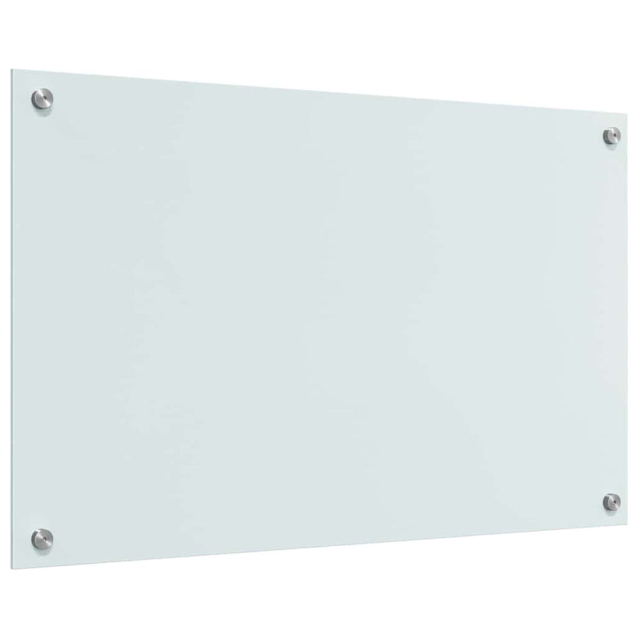 Keuken Achterwand Wit 80 x 50 x 0.8 cm gehard glas