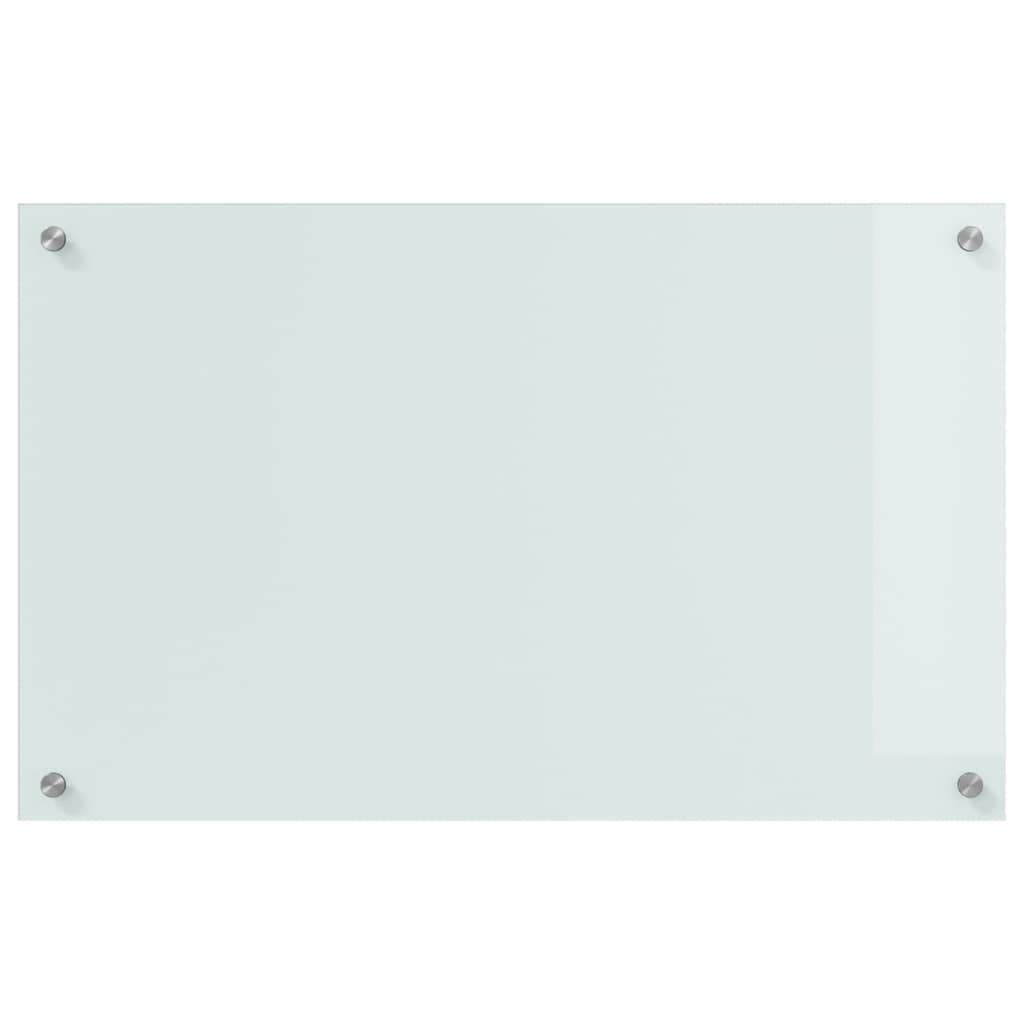 Keuken Achterwand Wit 80 x 50 x 0.8 cm gehard glas