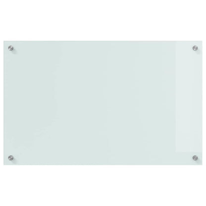 Keuken Achterwand Wit 80 x 50 x 0.8 cm gehard glas