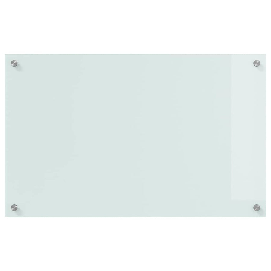 Keuken Achterwand Wit 80 x 50 x 0.8 cm gehard glas