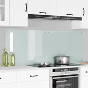 Keuken achterwand 2 stuks gehard glas 80x60 cm wit