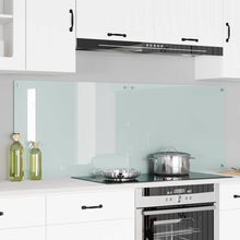 Keuken Achterwand Wit 80 x 60 x 0.8 cm gehard glas