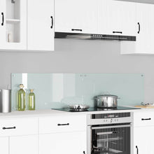 Keuken Achterwand Wit 90 x 40 x 0,8 cm gehard glas