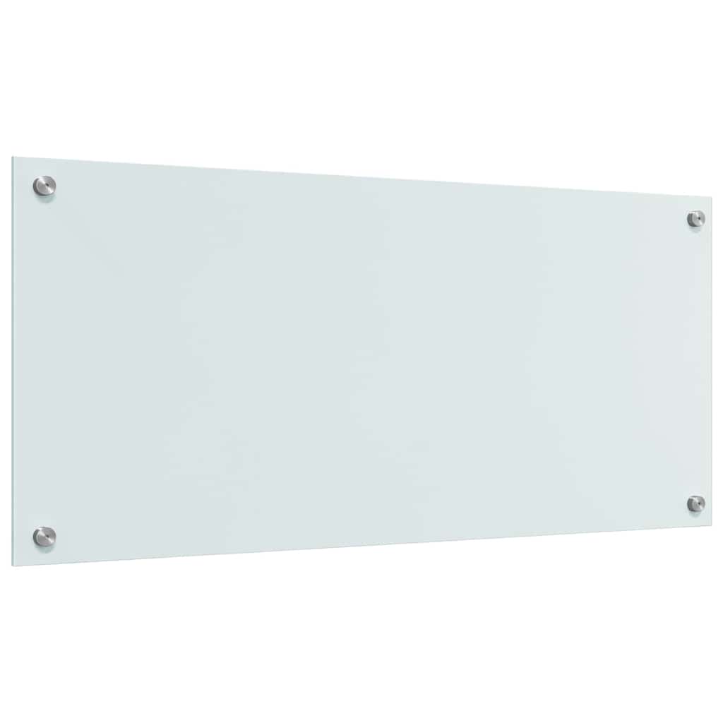 Keuken Achterwand Wit 90 x 40 x 0,8 cm gehard glas