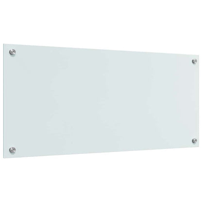 Keuken Achterwand Wit 90 x 40 x 0,8 cm gehard glas