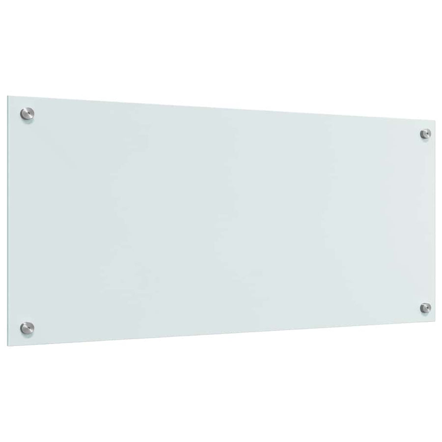 Keuken Achterwand Wit 90 x 40 x 0,8 cm gehard glas