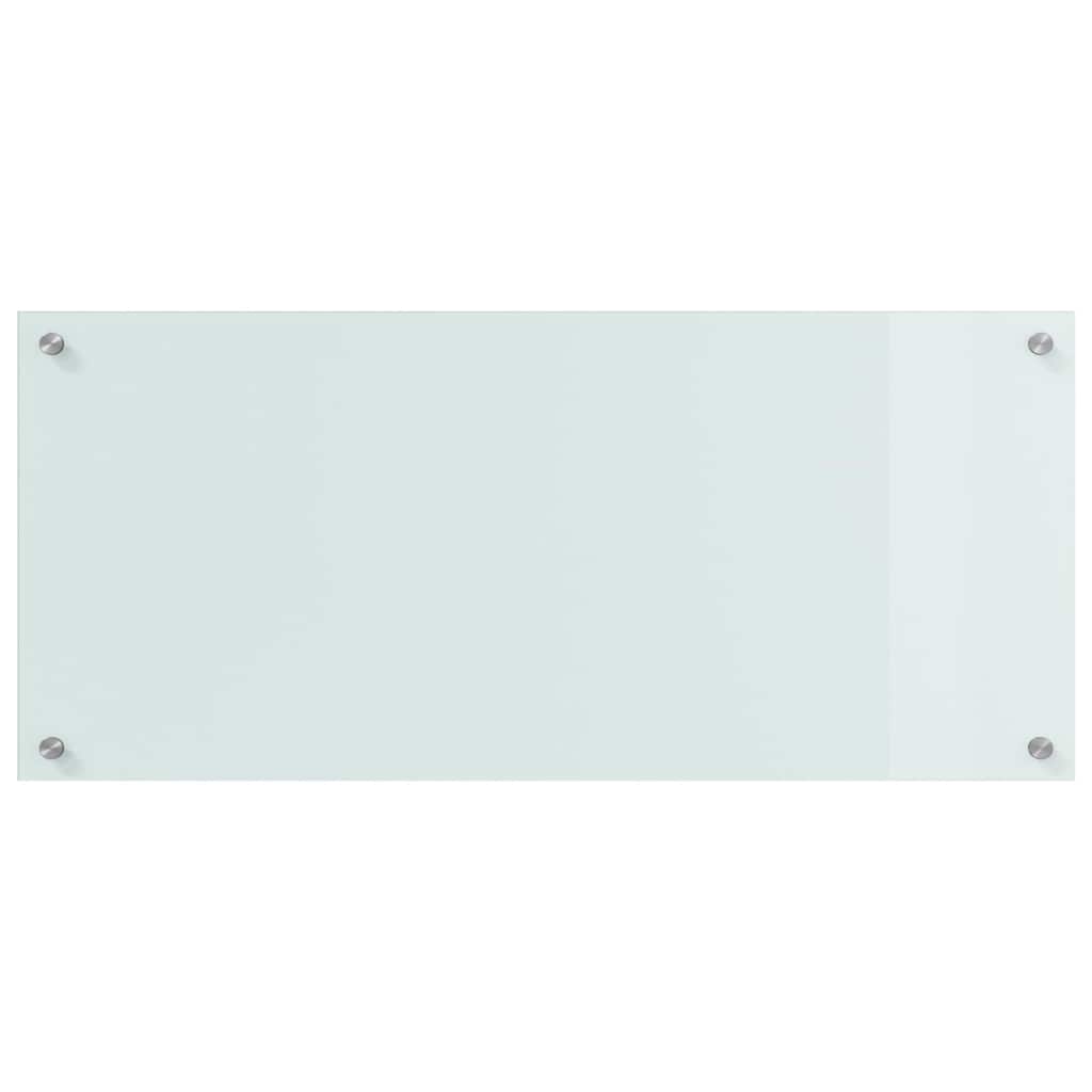 Keuken Achterwand Wit 90 x 40 x 0,8 cm gehard glas