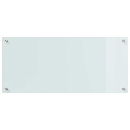 Keuken Achterwand Wit 90 x 40 x 0,8 cm gehard glas