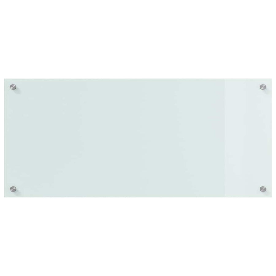 Keuken Achterwand Wit 90 x 40 x 0,8 cm gehard glas
