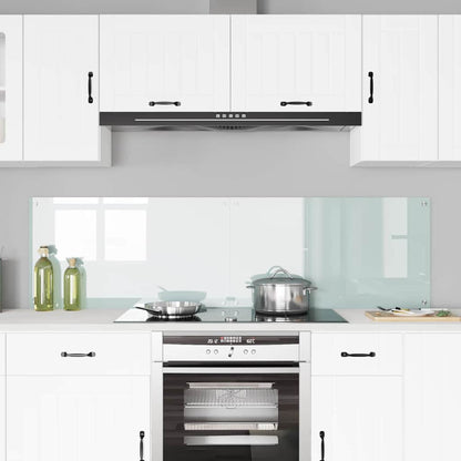 Keuken Achterwand Wit 90 x 50 x 0.8 cm gehard glas