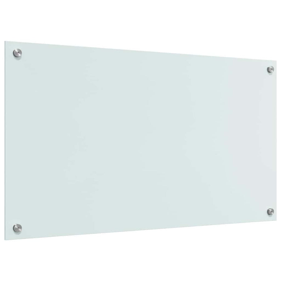 Keuken Achterwand Wit 90 x 50 x 0.8 cm gehard glas