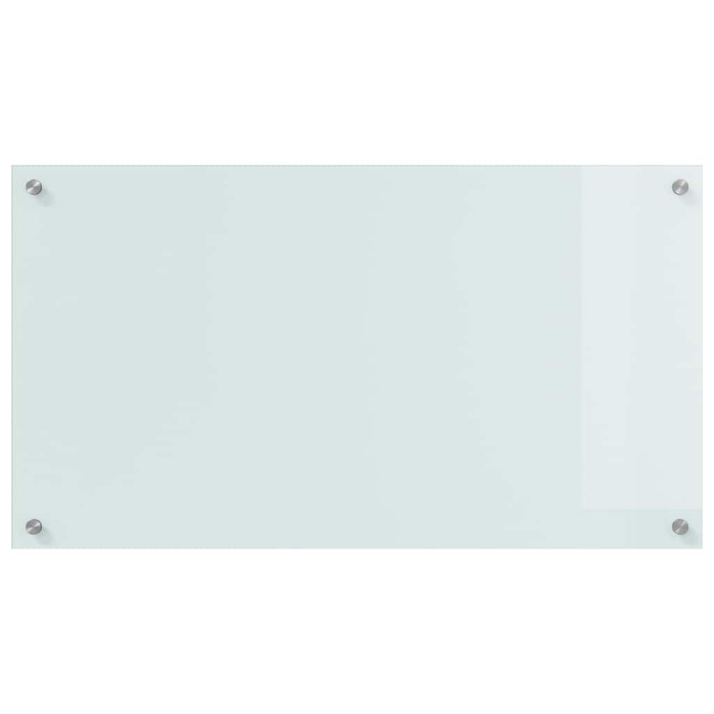 Keuken Achterwand Wit 90 x 50 x 0.8 cm gehard glas