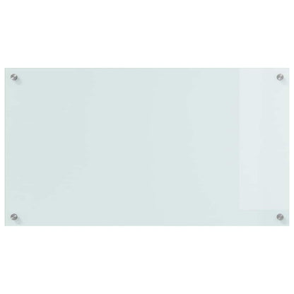 Keuken Achterwand Wit 90 x 50 x 0.8 cm gehard glas