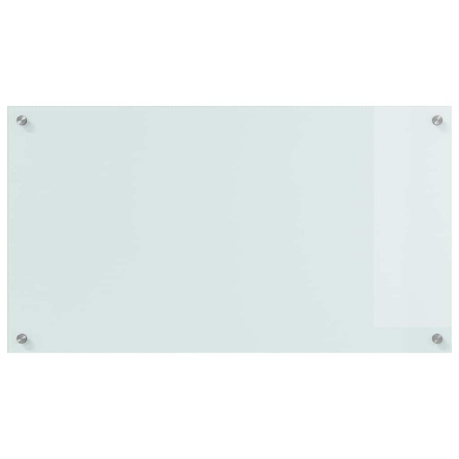 Keuken Achterwand Wit 90 x 50 x 0.8 cm gehard glas