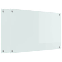Keuken Achterwand Wit 90 x 60 x 0.8 cm gehard glas