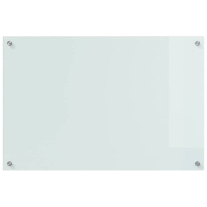 Keuken Achterwand Wit 90 x 60 x 0.8 cm gehard glas