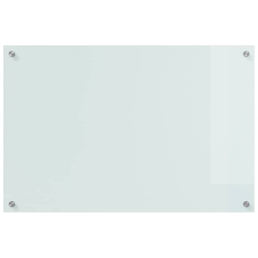 Keuken Achterwand Wit 90 x 60 x 0.8 cm gehard glas