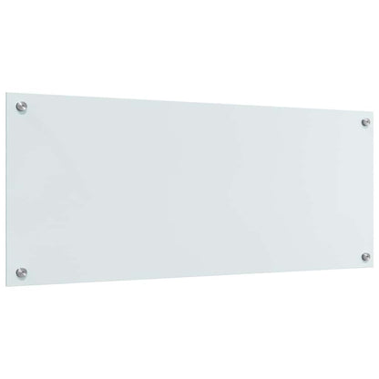 Keuken Achterwand 2 Pcs Wit 100 X 40 Cm Gehard Glas