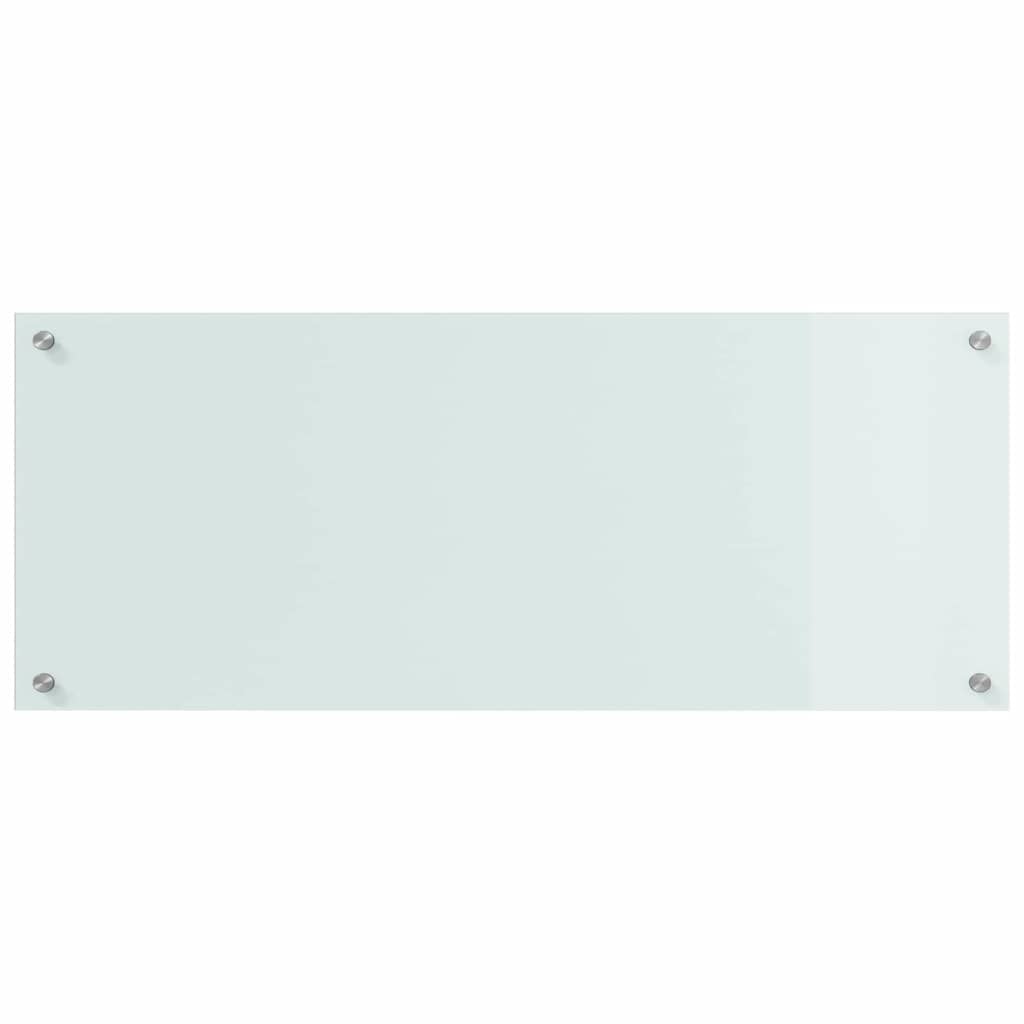 Keuken Achterwand 2 Pcs Wit 100 X 40 Cm Gehard Glas