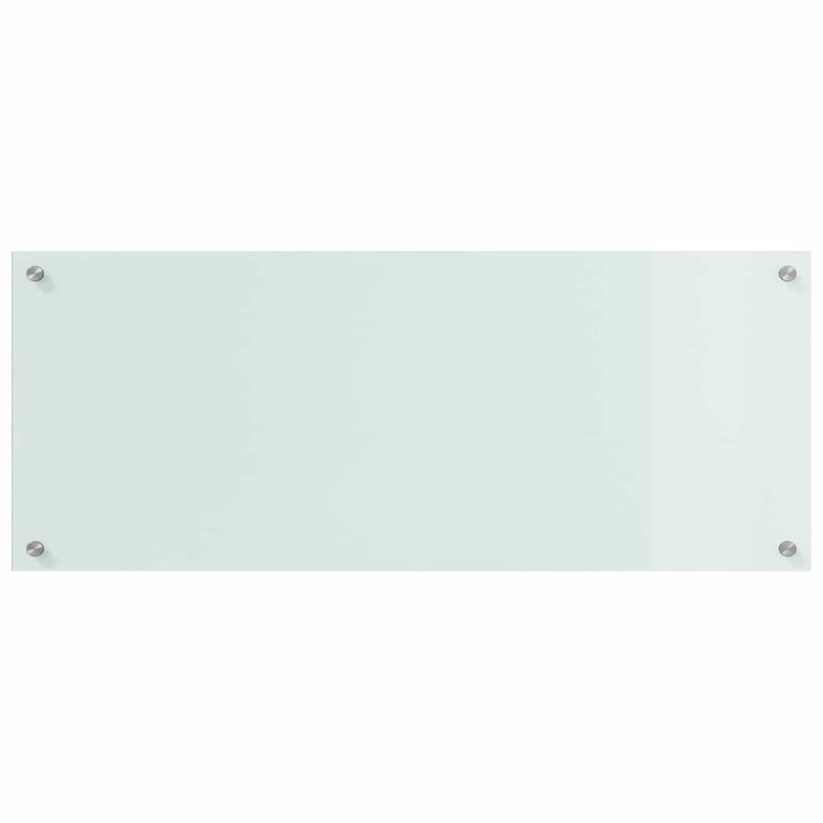 Keuken Achterwand 2 Pcs Wit 100 X 40 Cm Gehard Glas