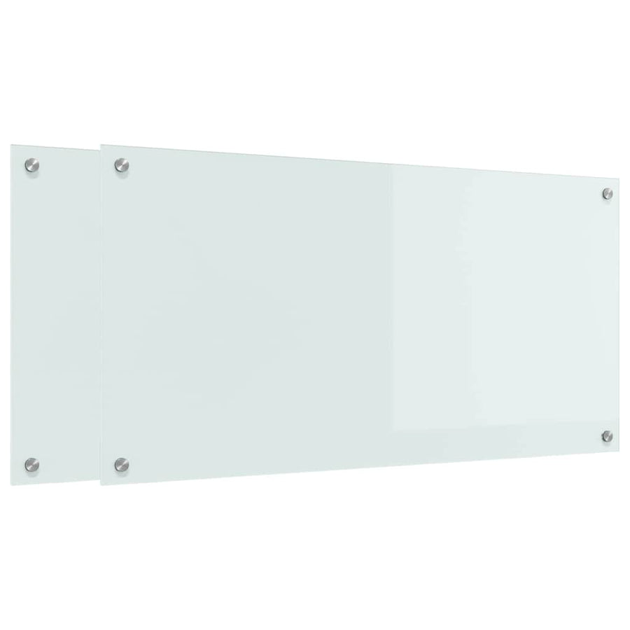 Keuken Achterwand Wit 100 x 50 x 0,8 cm gehard glas