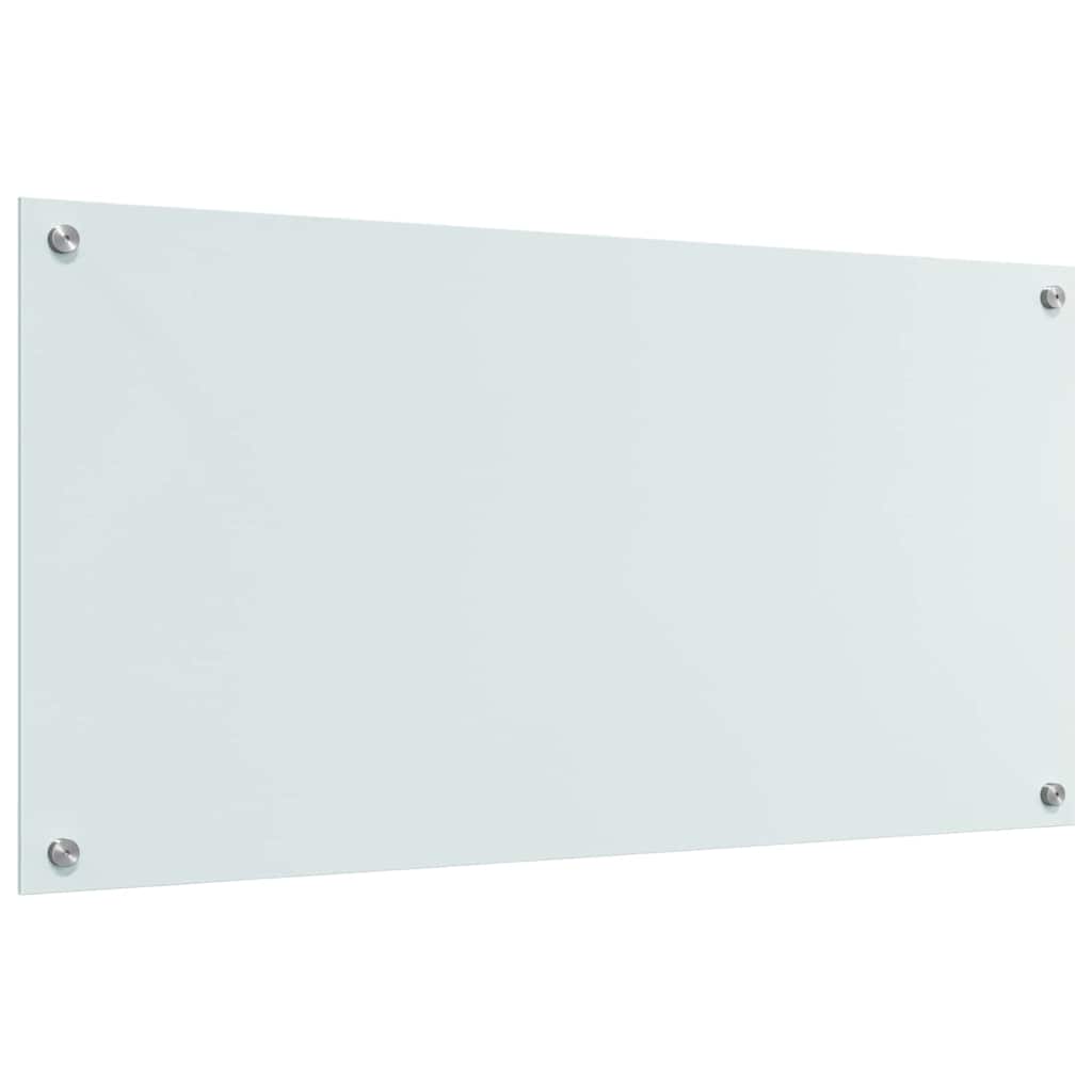 Keuken Achterwand Wit 100 x 50 x 0,8 cm gehard glas