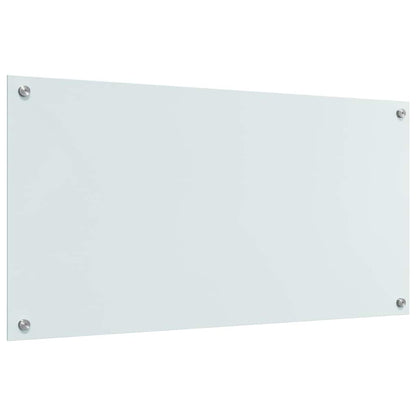 Keuken Achterwand Wit 100 x 50 x 0,8 cm gehard glas