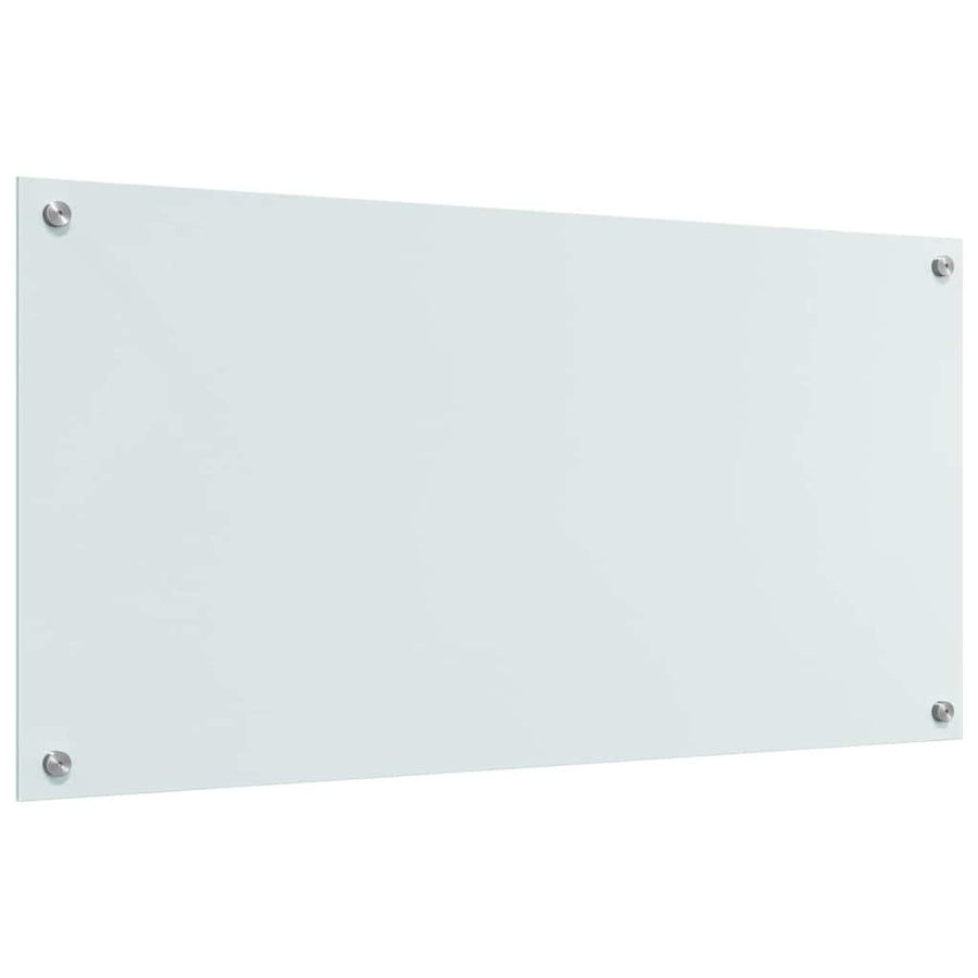 Keuken Achterwand Wit 100 x 50 x 0,8 cm gehard glas
