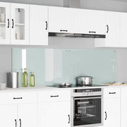 Keuken achterwand 2 stuks 100x60 cm gehard glas wit