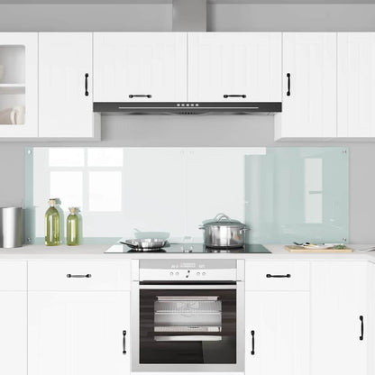 Keuken Achterwand Wit 100 x 60 x 0,8 cm gehard glas