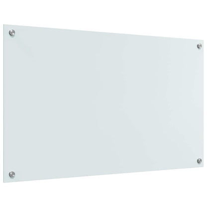 Keuken Achterwand Wit 100 x 60 x 0,8 cm gehard glas